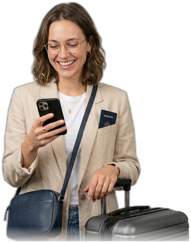 Traveler managing bookings on CampaignHQ